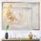 Designart - Pastel and Gold Glitter Marble - Glam Framed Canvas Wall Art Print